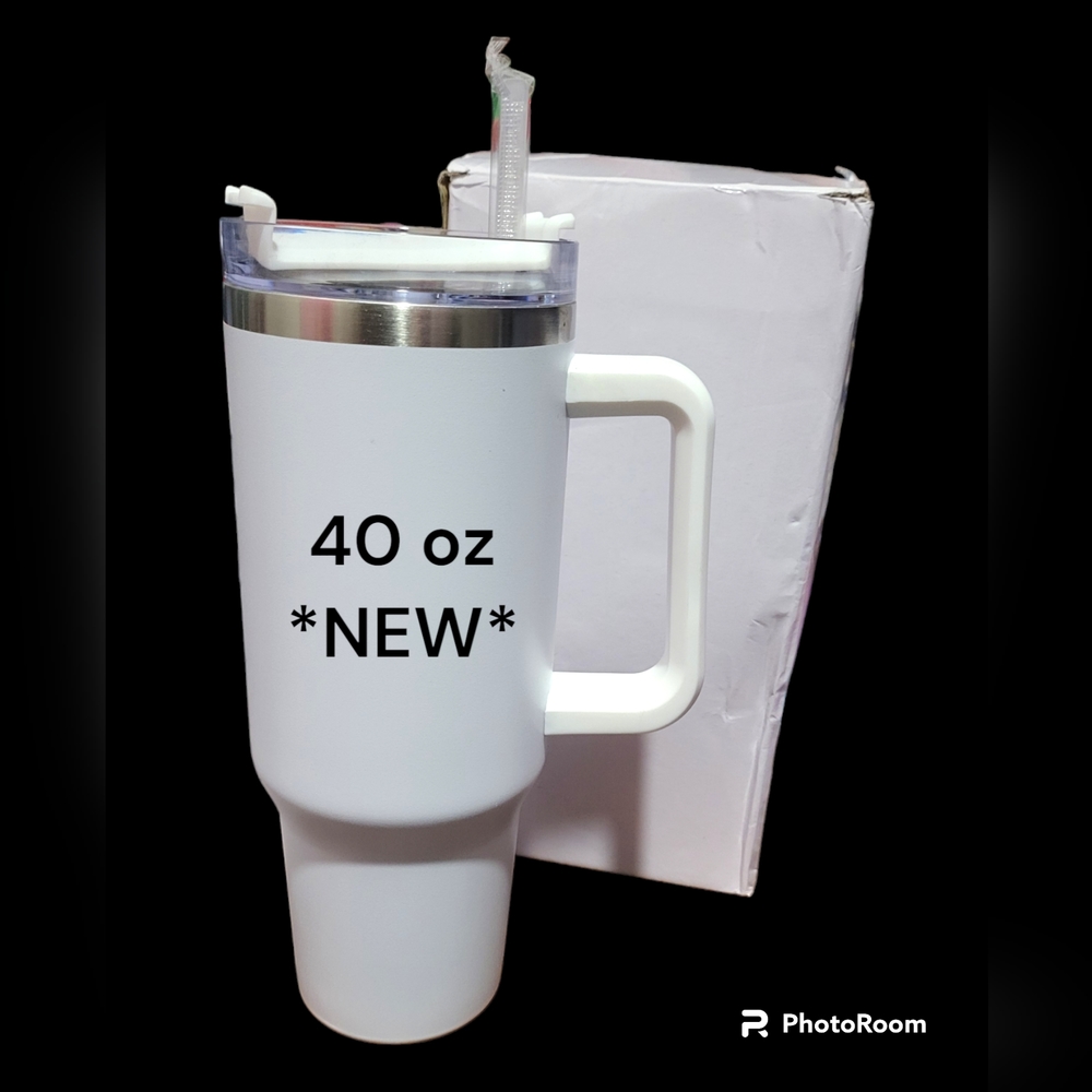 *NEW*400Z Insulated Tumbler stainless steel w sealed lid & straw! *Like Stanley*